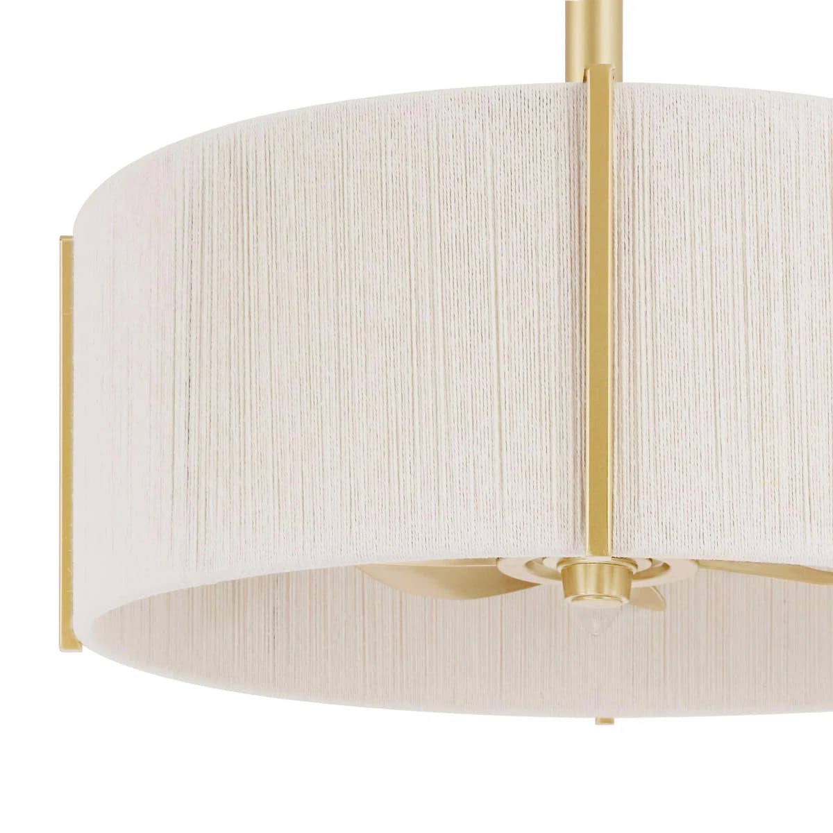 18.1" Gold Boho Fandelier with Light thumbnail 9