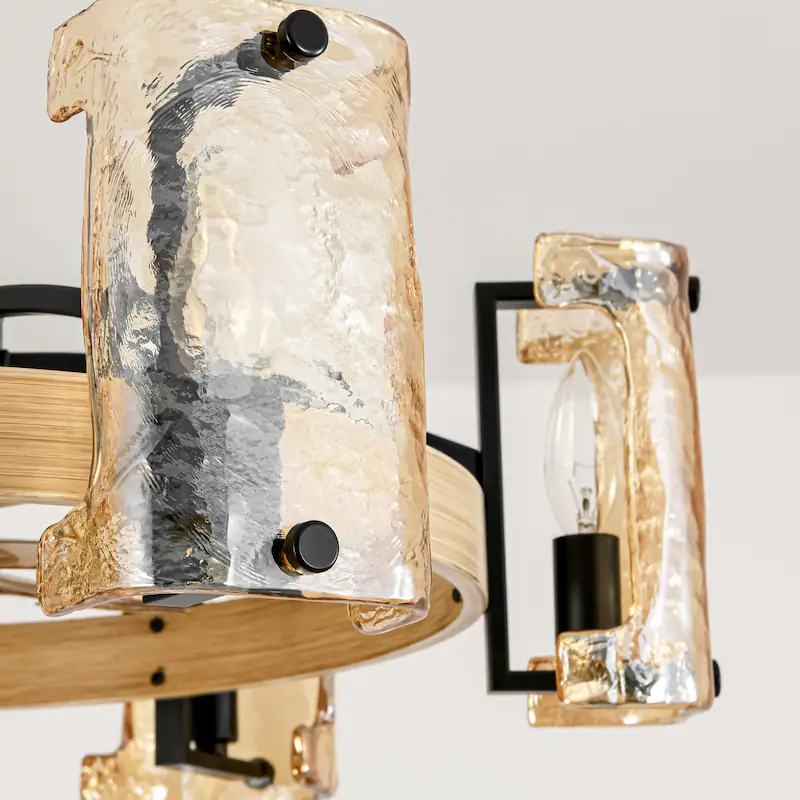 26.3" Chandelier Ceiling Fan with Light thumbnail 9