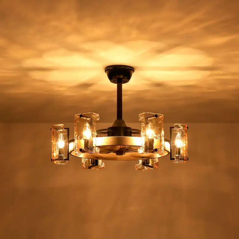 26.3" Chandelier Ceiling Fan with Light thumbnail 11