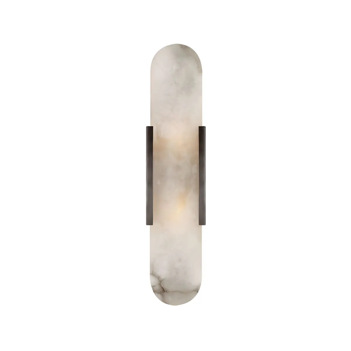 Brass Alabaster Wall Sconce | Luxury Linear Stone Vanity Light Fixture